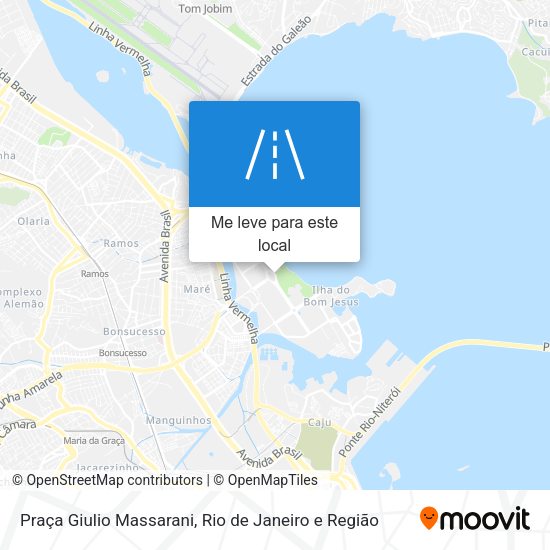 Praça Giulio Massarani mapa