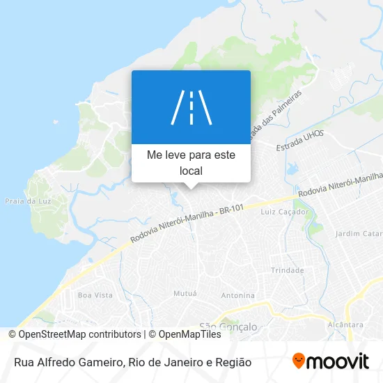 Rua Alfredo Gameiro mapa