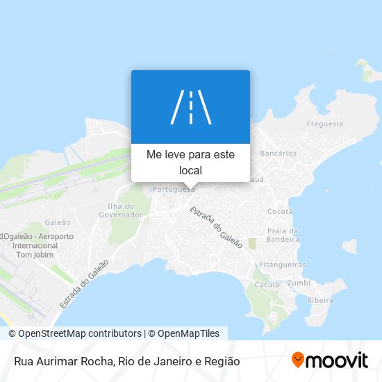 Rua Aurimar Rocha mapa