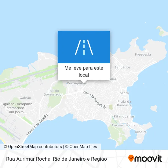 Rua Aurimar Rocha mapa