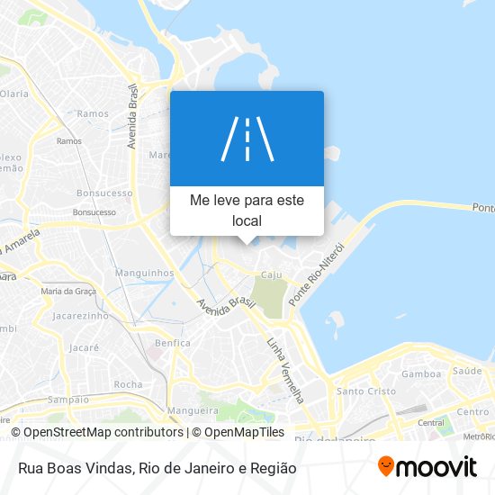 Rua Boas Vindas mapa