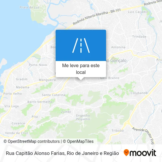 Rua Capitão Alonso Farias mapa