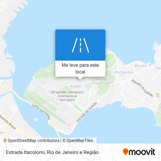 Estrada Itacolomi mapa