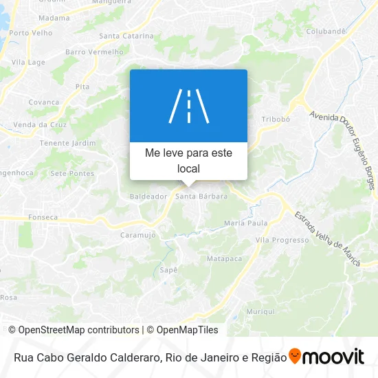 Rua Cabo Geraldo Calderaro mapa