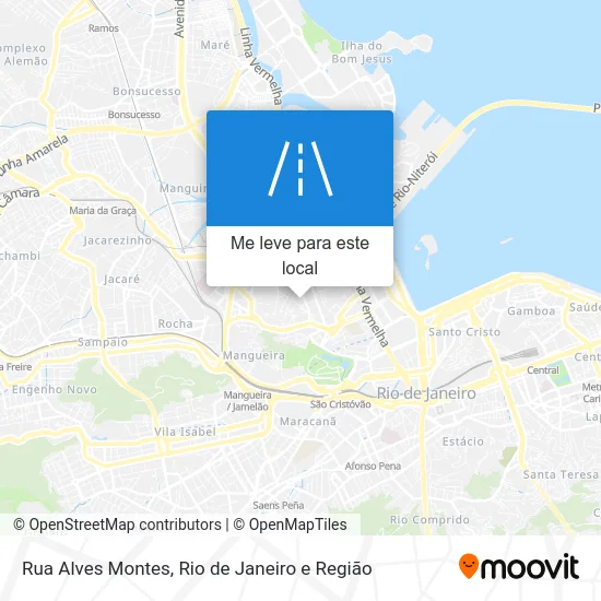 Rua Alves Montes mapa