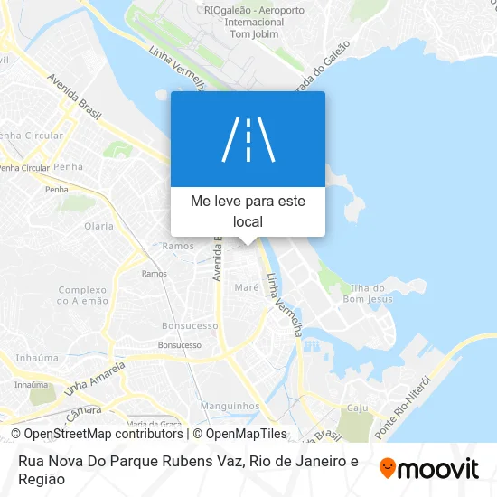 Rua Nova Do Parque Rubens Vaz mapa