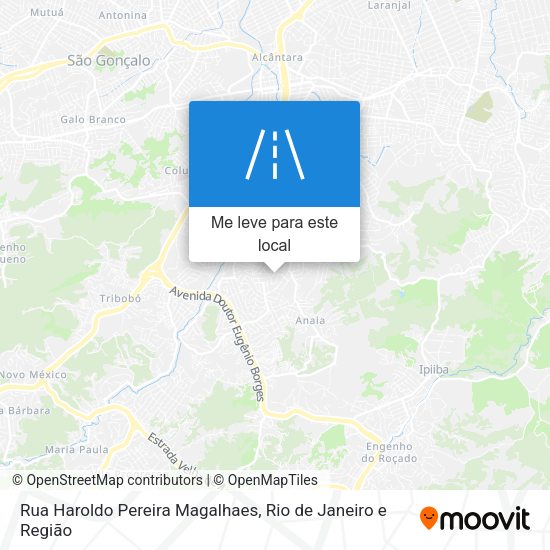 Rua Haroldo Pereira Magalhaes mapa