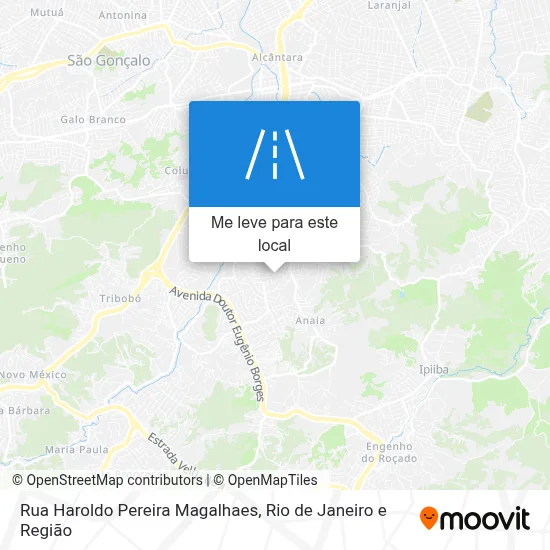 Rua Haroldo Pereira Magalhaes mapa