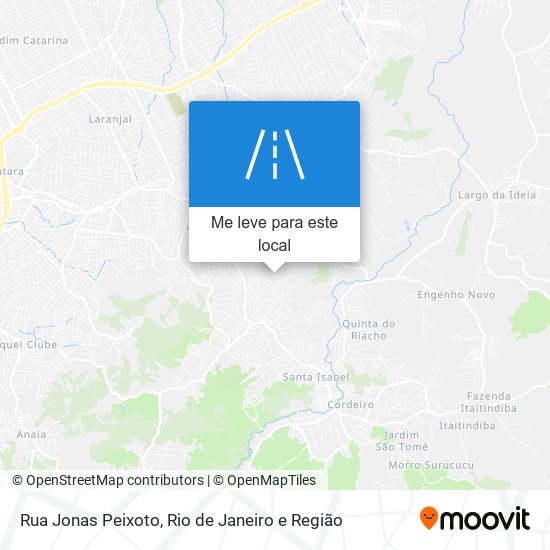 Rua Jonas Peixoto mapa