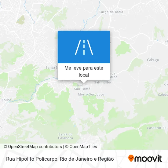Rua Hipolito Policarpo mapa