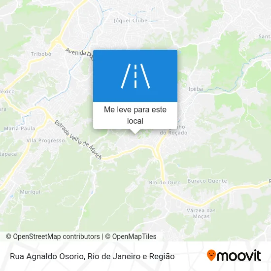 Rua Agnaldo Osorio mapa