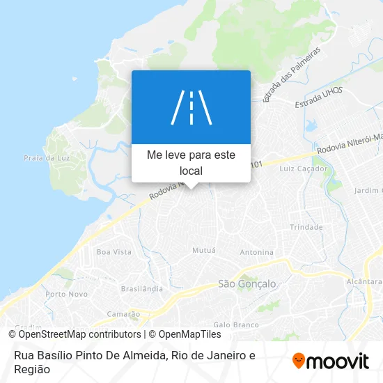 Rua Basílio Pinto De Almeida mapa