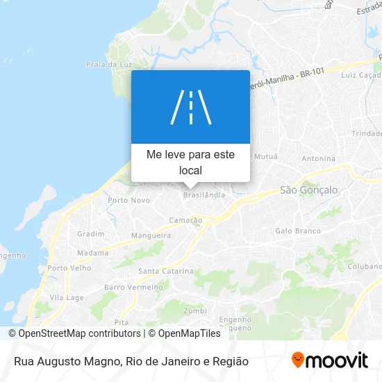 Rua Augusto Magno mapa