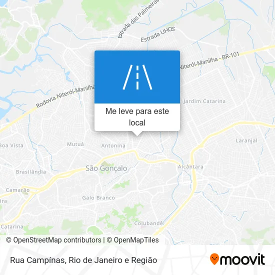 Rua Campínas mapa