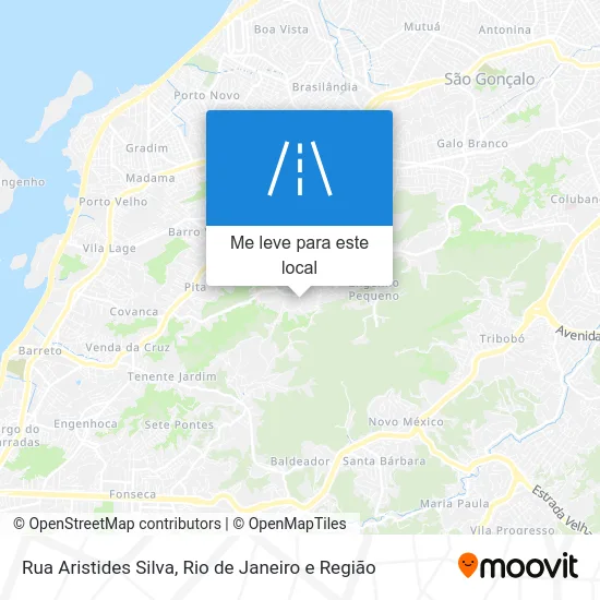 Rua Aristides Silva mapa