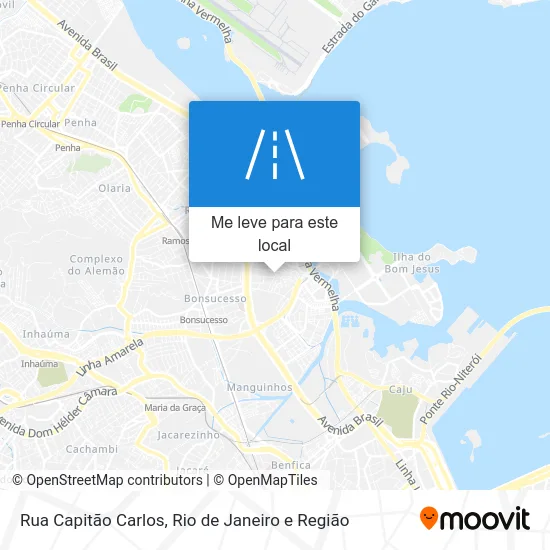 Rua Capitão Carlos mapa