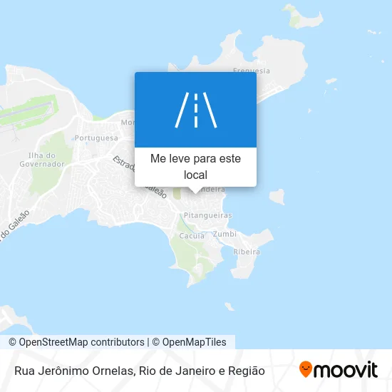 Rua Jerônimo Ornelas mapa