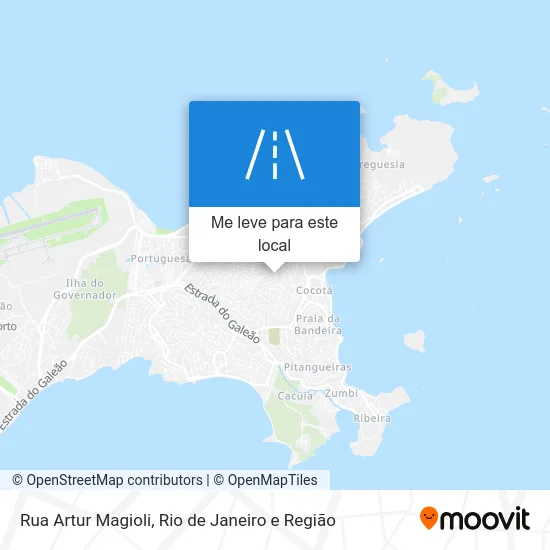 Rua Artur Magioli mapa