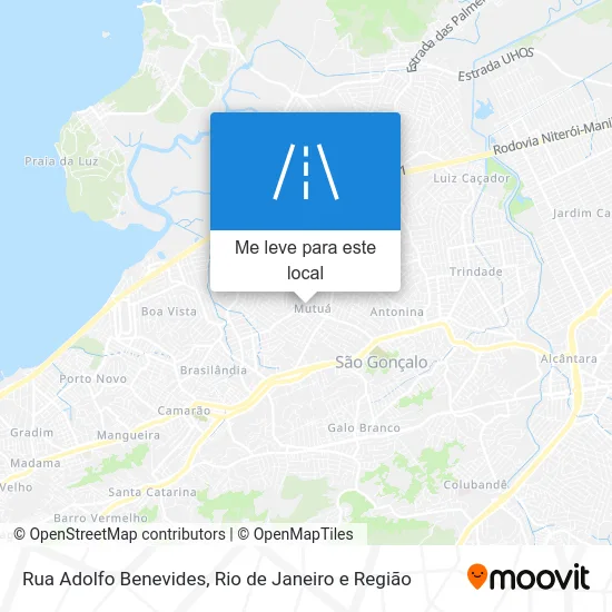 Rua Adolfo Benevides mapa