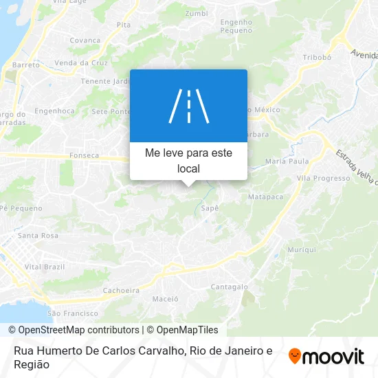 Rua Humerto De Carlos Carvalho mapa