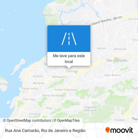Rua Ana Camarão mapa