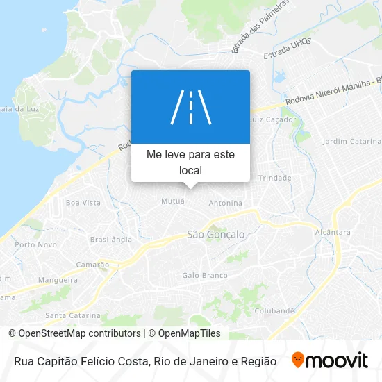 Rua Capitão Felício Costa mapa