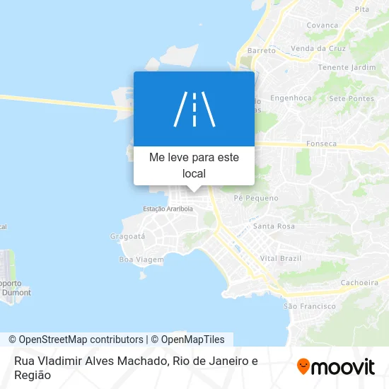 Rua Vladimir Alves Machado mapa