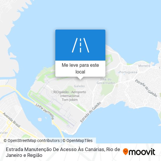 Estrada Manutenção De Acesso Às Canárias mapa