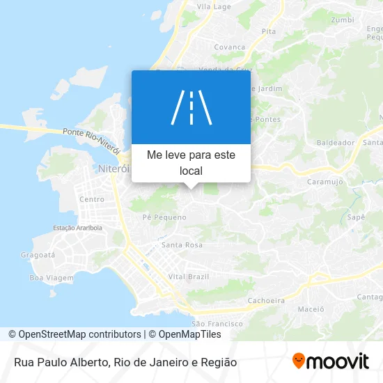 Rua Paulo Alberto mapa