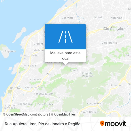 Rua Apulcro Lima mapa