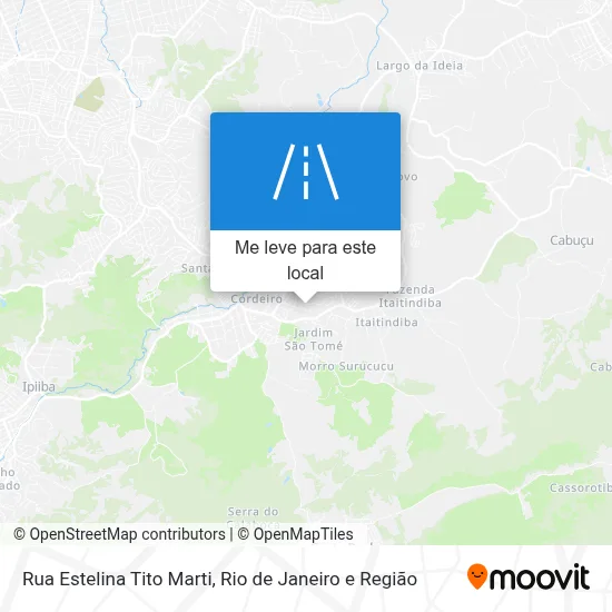 Rua Estelina Tito Marti mapa
