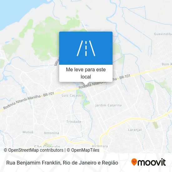 Rua Benjamim Franklin mapa