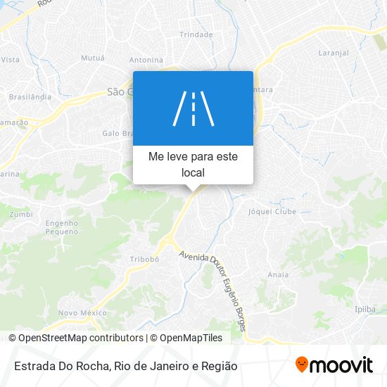 Estrada Do Rocha mapa