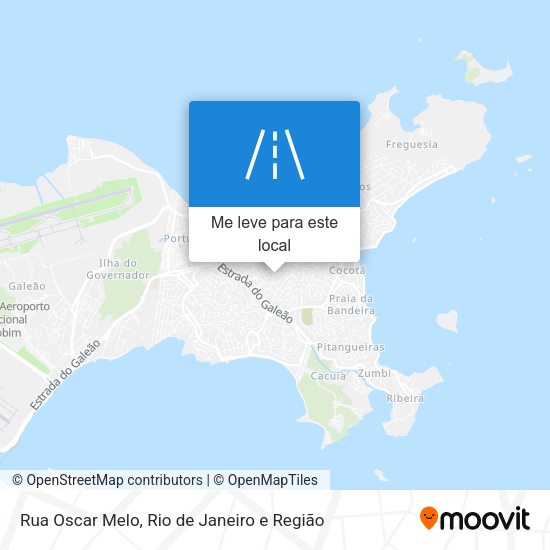 Rua Oscar Melo mapa