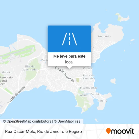 Rua Oscar Melo mapa