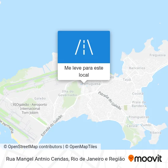 Rua Mangel Antnio Cendas mapa