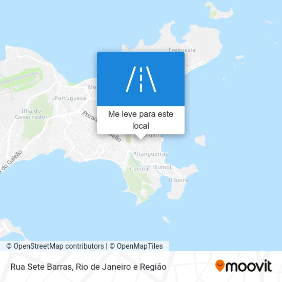 Rua Sete Barras mapa