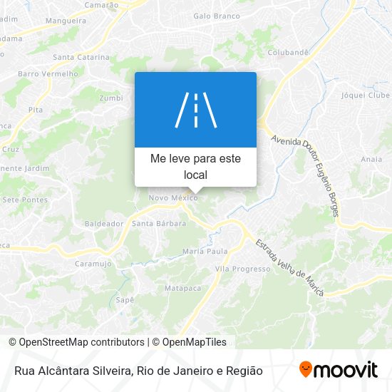 Rua Alcântara Silveira mapa