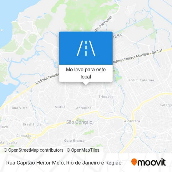 Rua Capitão Heitor Melo mapa