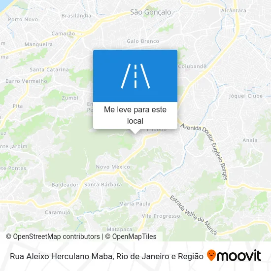 Rua Aleixo Herculano Maba mapa