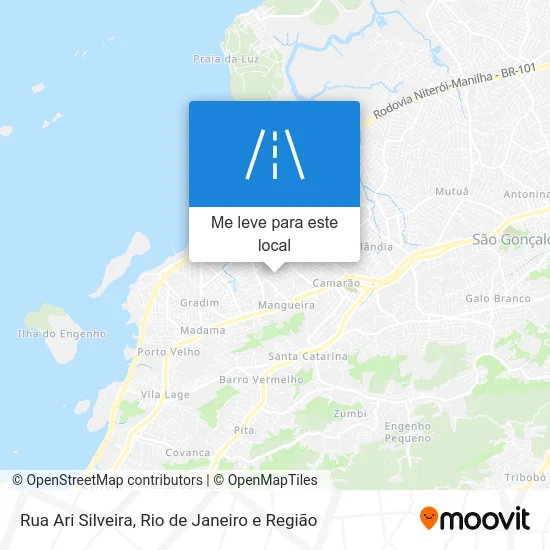 Rua Ari Silveira mapa