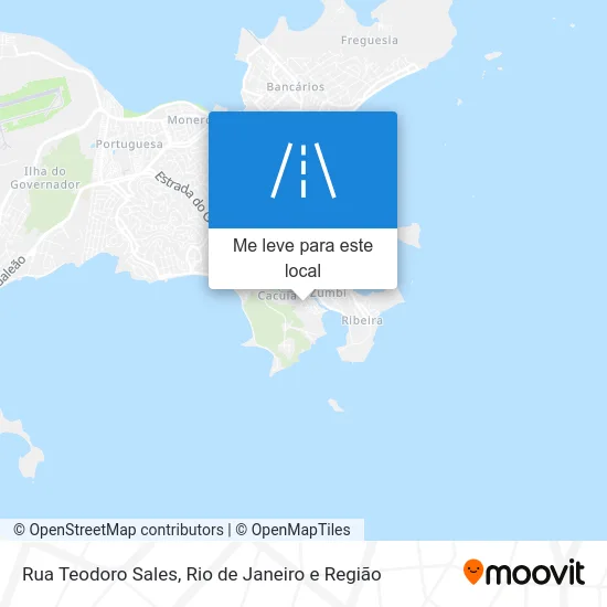 Rua Teodoro Sales mapa