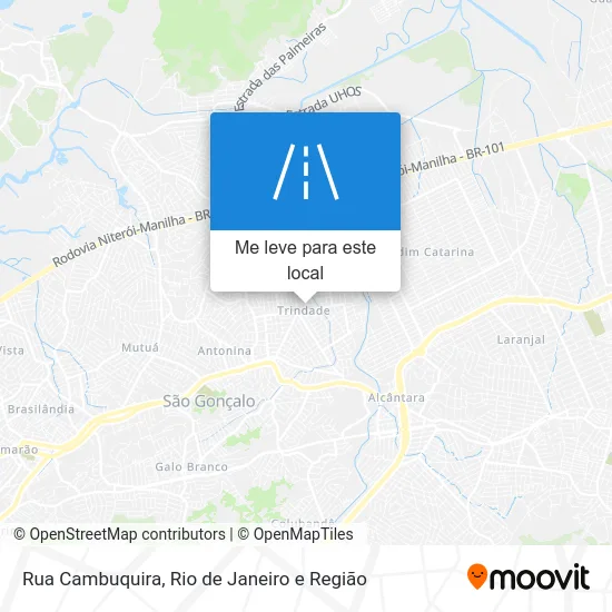 Rua Cambuquira mapa