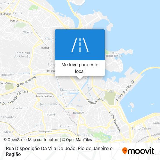 Rua Disposição Da Vila Do João mapa