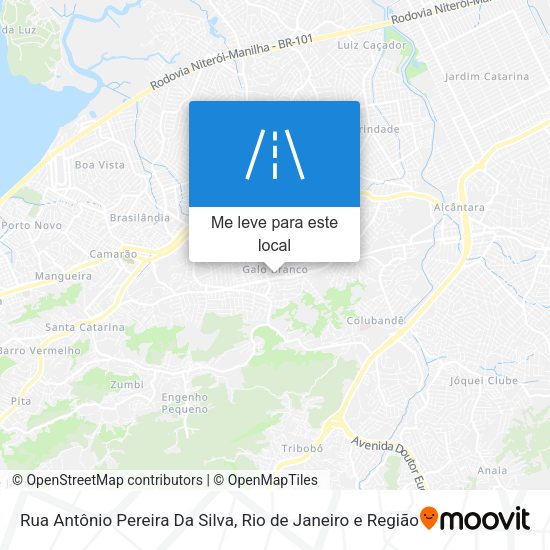 Rua Antônio Pereira Da Silva mapa