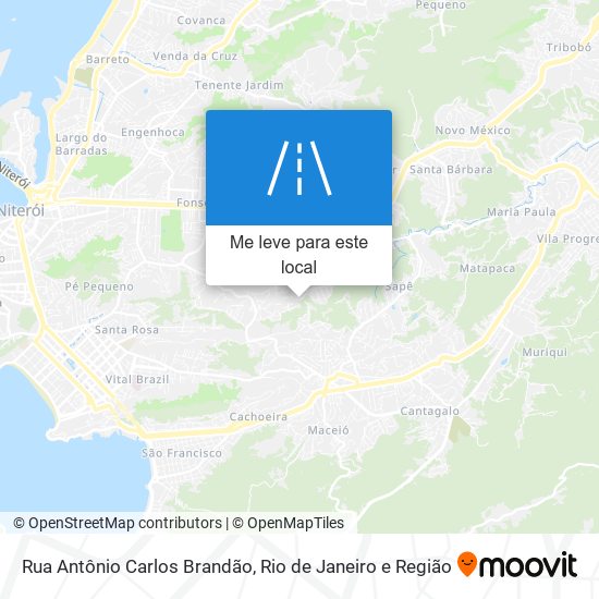 Rua Antônio Carlos Brandão mapa