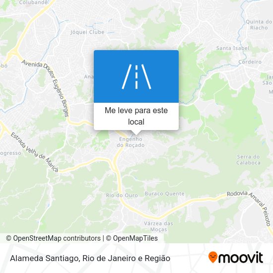 Alameda Santiago mapa