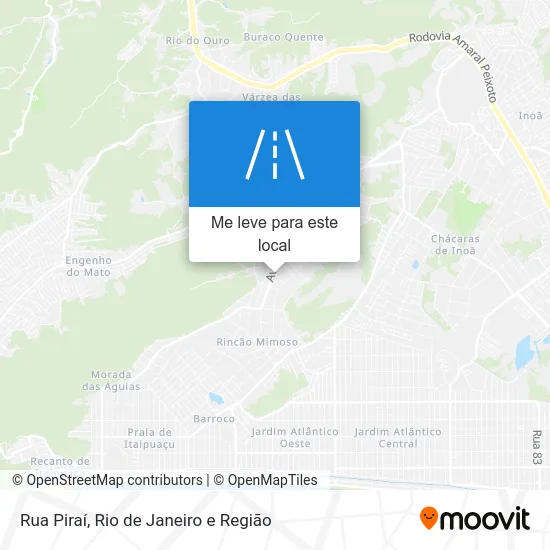 Rua Piraí mapa