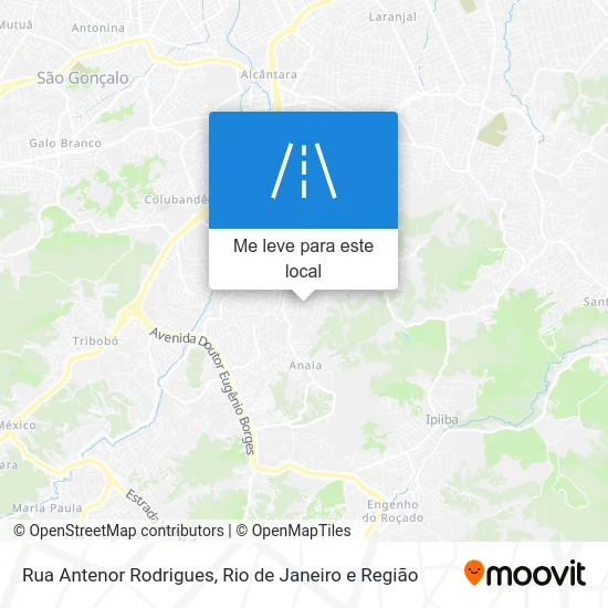 Rua Antenor Rodrigues mapa