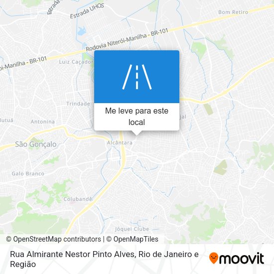Rua Almirante Nestor Pinto Alves mapa
